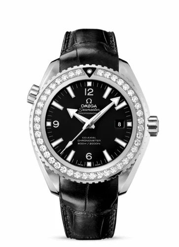 Omega Seamaster Planet Ocean 600M Co-Axial 45.5 Stainless Steel / Diamond / Black / Alligator 232.18.46.21.01.001 (23218462101001)